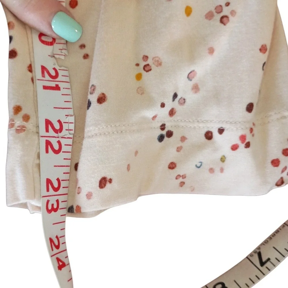 Soma Womens Pajama Set XS Rust Cami Top Cream‎ Polka Dot Pants Lounge 2 Piece